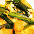 chi_chan＊°'s cooksnap of when they made 油揚げがいい味出してる　ニラの卵とじ.