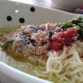 たんこたんきち's cooksnap of when they made 梅さば冷やしラーメン.