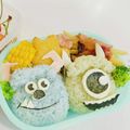 m♡smama's cooksnap of when they made ディズニー☆モンスターズインクのキャラ弁.