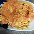 ゆきくま18's cooksnap of when they made 海老 トマトクリームパスタ.