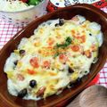 在宅勤務のおじさん's cooksnap of when they made ウインナーとしめじのマカロニグラタン.