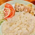 クック0S4R18☆'s cooksnap of when they made 炊飯器で！こんがりチキンの海南鶏飯.