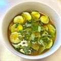 azbjbn's cooksnap of when they made 田舎の味✿きゅうりと大葉の冷たい味噌汁.
