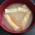 クック56847H☆'s cooksnap of when they made 大根とにんじんのみそ汁を簡単に！.