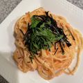 synkkmam's cooksnap of when they made 超簡単de美味しい明太子パスタ.