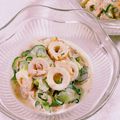 みぽぽ37's cooksnap of when they made 簡単！キュウリと竹輪のツナマヨサラダ.