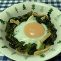 クックWZ3WQY☆'s cooksnap of when they made 高菜【万葉】の卵落とし.