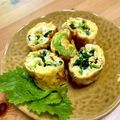 ぽろっとＱちゃん's cooksnap of when they made お弁当に！小松菜入り厚焼き卵.