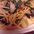 ブりゃん's cooksnap of when they made カブとジャコの和風パスタ.