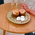 サスカ's cooksnap of when they made ハッピーバースデーカップケーキ.
