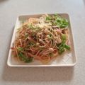 ＊なみへい＊'s cooksnap of when they made ピーマンとえのきとベーコンのオイルパスタ.