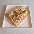 ＊なみへい＊'s cooksnap of when they made 焼き豚のせトースト♡.