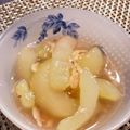 シムちぃ's cooksnap of when they made 加賀太きゅうりと干し海老のあんかけ.