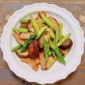 コムギ大好き's cooksnap of when they made アスパラベーコン椎茸バター醤油炒め.