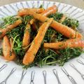 ばぢこ's cooksnap of when they made 間引きにんじん*葉も美味♡シンプル炒め.