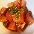 クックYJ4V6Y☆'s cooksnap of when they made トマトとしそのポン酢和え.