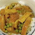 yama_miu's cooksnap of when they made 簡単☆フライパンひとつできつねカレー丼.