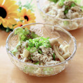 runa10's cooksnap of when they made ささっと簡単♪豚肉としめじの冷やしうどん.