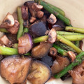 搾り汁's cooksnap of when they made 茄子としめじとアスパラの中華風甘辛炒め❀.