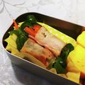 龍青空ママ's cooksnap of when they made お弁当おつまみにピーマンのベーコン巻き.