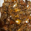 joong's cooksnap of when they made 鶏のハツとニンニクの甘辛炒め.