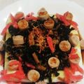 私市ビッキーズ津門巳's cooksnap of when they made わかめなめ茸桜えびはんぺんオープンサンド.