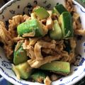 milsalud's cooksnap of when they made きゅうりと油揚げの中華風味噌炒め.