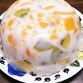 めい♡二児のワーママ's cooksnap of when they made 彩りフルーツの牛乳かん.