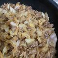 にぼし子's cooksnap of when they made キャベツの肉味噌炒め★卵とじ＆丼にもなる.