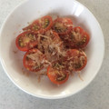 フランクフルトJr's cooksnap of when they made ミニトマトのおかか和え.