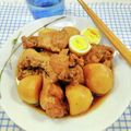在宅勤務のおじさん's cooksnap of when they made 圧力鍋で手羽元とじゃがいもの甘辛煮.