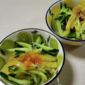 三つ葉つくし's cooksnap of when they made 簡単♪☆たくあんときゅうりの即席あえ.