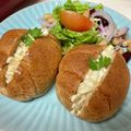 卯月のうさぎ２０１４'s cooksnap of when they made 湖北名物サラダパン♪（たくあんパン）.