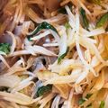 あんこ4N2UF1☆'s cooksnap of when they made 小松菜と 蒟蒻 もやしのピリ辛野菜炒め❁.