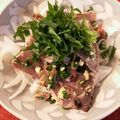 caruga's cooksnap of when they made カツオのタタキ 簡単塩だれ和え.