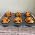 mo☆96's cooksnap of when they made HMで簡単！チョコチャンクバナナマフィン.