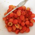 志波　琥珀's cooksnap of when they made さくらんぼ＆アメリカンチェリー種の取り方.