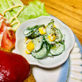 ねっちゃんっ's cooksnap of when they made 胡瓜とコーンのマヨネーズ和え♡.