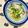 ふたごゆき's cooksnap of when they made もち麦入り、色々野菜と豚肉の塩麹スープ.