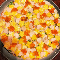 アンモ's cooksnap of when they made 星がきらめくハートの七夕ちらし寿司.