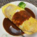 えりぱんな's cooksnap of when they made 一手間でリッチに！レトルトでオムカレー♪.