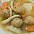 はなのかくめいじ's cooksnap of when they made 【汁物】キャベツと鶏だんごのスープ.