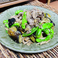 料理男子部's cooksnap of when they made 豚肉と茄子、ししとうの胡麻味噌炒め♬.