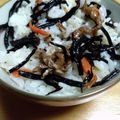 みなあゆママ's cooksnap of when they made ひじきの煮物をひじきご飯にリメイク！.