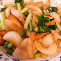 丸々だいすけ's cooksnap of when they made ちくわと小松菜と玉ねぎの甘辛炒め.