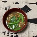 おはなすき's cooksnap of when they made ニラとなめこの味噌汁.