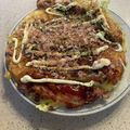 レインボーライス's cooksnap of when they made 米粉で簡単お好み焼き♪.