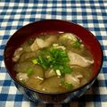 クックWZ3WQY☆'s cooksnap of when they made 簡単♪＊なすと豚のお味噌汁＊.