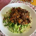 クック49L4Ho☆'s cooksnap of when they made ひき肉たっぷり☆ピリ辛ジャジャ麺風うどん.