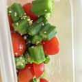 クックH5A5N5☆'s cooksnap of when they made オクラとトマトの中華風サラダ.